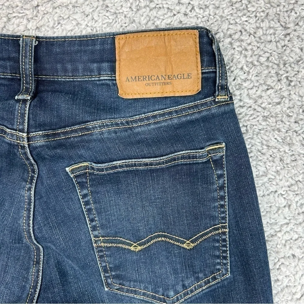 American Eagle Jeans Mens 28 x 30 Slim Straight Extreme Flex Casual Dark Wash